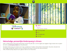 Tablet Screenshot of kinderopvang-kiekeboe.nl